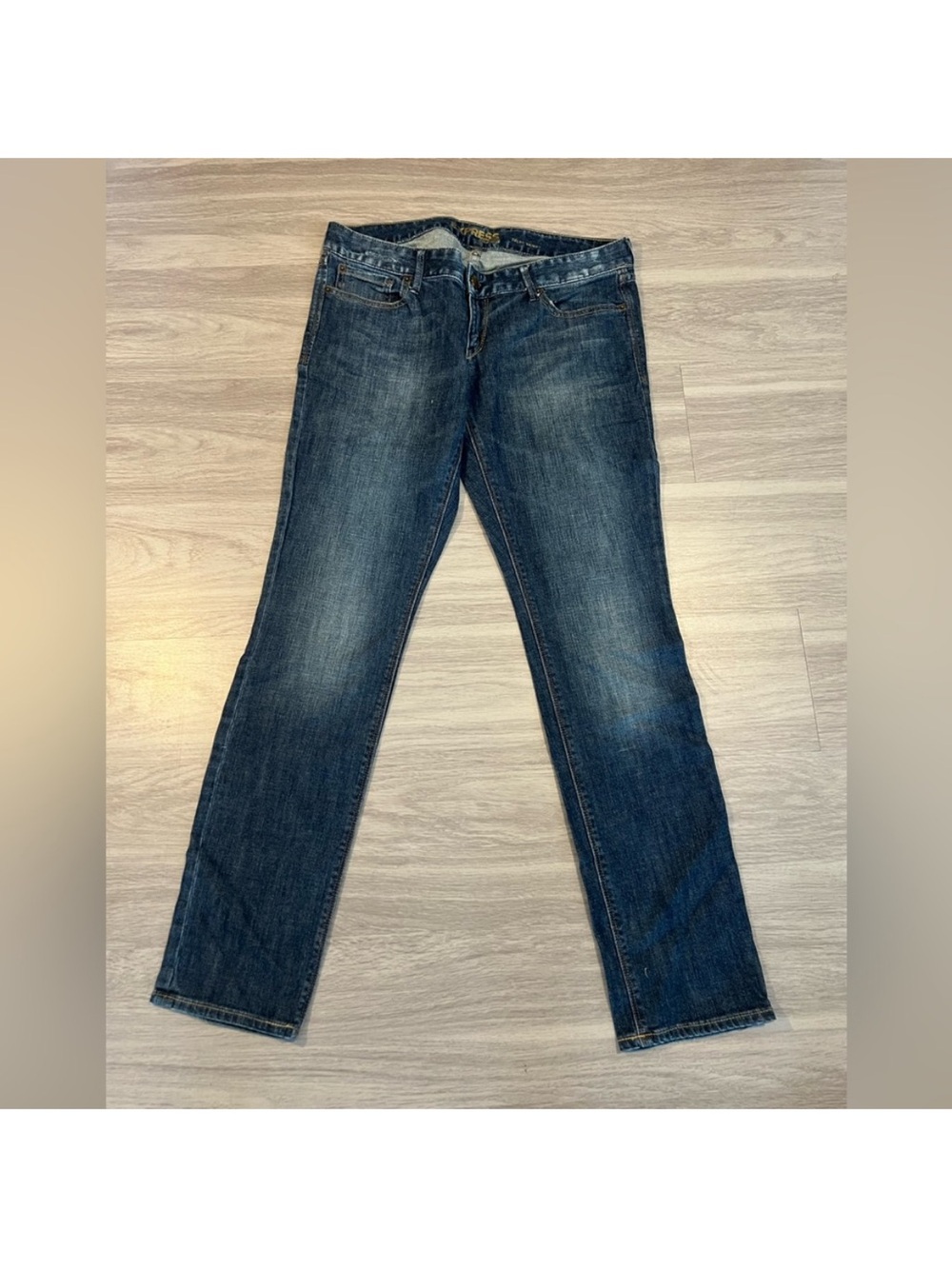 Express Zelda Skinny Stretch Jeans Dark Wash Mid Rise Women’s Size 12R